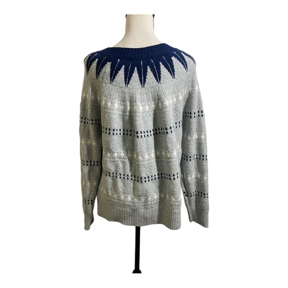 Banana Republic womens pullover crew neck Nordic style sweater size Large - Picture 5 of 9